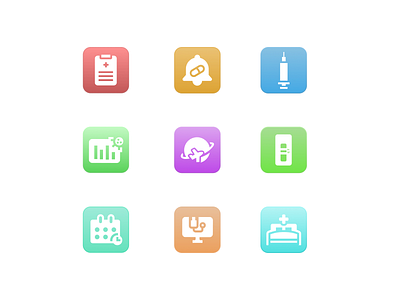 Glass Icon Sets business cool design glass glassicon glassstyle graphic design health healthy hospital iconsets illustration management ui vector