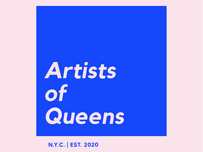 Artists of Queens artists artists of queens branding branding concept branding design design identity instagram posts lettering logo new york nyc queens queens ny