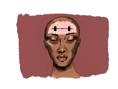 Training on the Brain Illustration