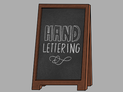 Hand Lettering Chalkboard Sign chalkboard design digital art hand drawn hand lettering hand lettering art hand type illustration illustration design illustration digital illustrations promotional art