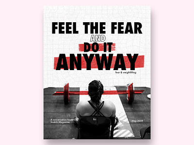 Feel the Fear and Do It Anyway branding carousel post editorial illustration instagram instagram post magazine