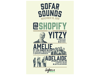 SoFar Sounds Waterloo - Shopify concert music poster shopify sofar