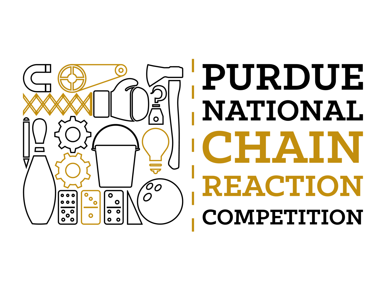 Purdue National Chain Reaction Logo by Gregorio Magarelli on Dribbble