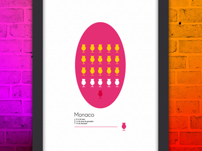 Monaco bar beer club cocktail drink illustrator monaco night photoshop pink vector