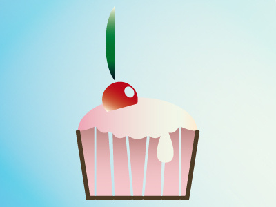 Cc 4 birthday cake cards cherry cream cupcake cute drawing gourmet happy vector yummy