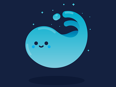 Water adorable cute illustration vector water