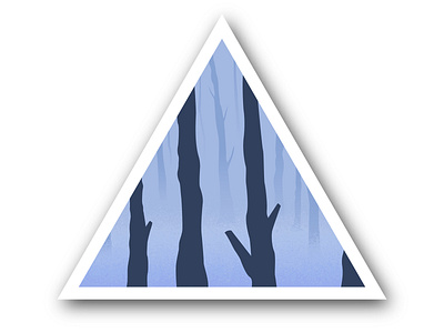 Woods forest illustration tree triangle vector woods