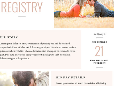 Wedding Registry Template #2