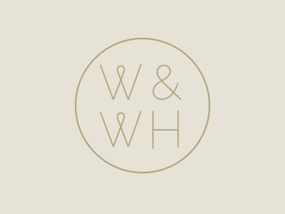 W&WH logo modern typography ww