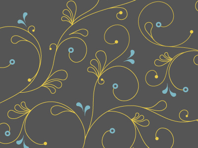 Swirls blue pattern swirls yellow