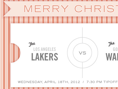 Lakers Game Christmas Card basketball christmas holiday