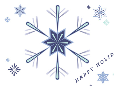 Snowflakes holiday illustration snow snowflake