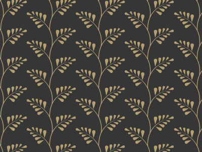 Fern Pattern fern florals gold gray leaves organic pattern