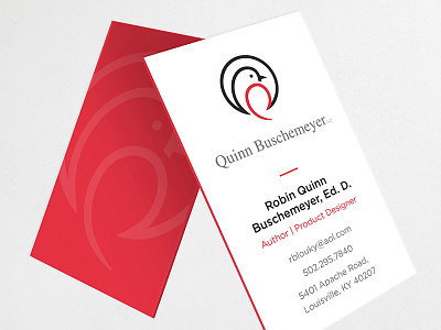 Quinn Buschemeyer Business Card business card identity robin stationery