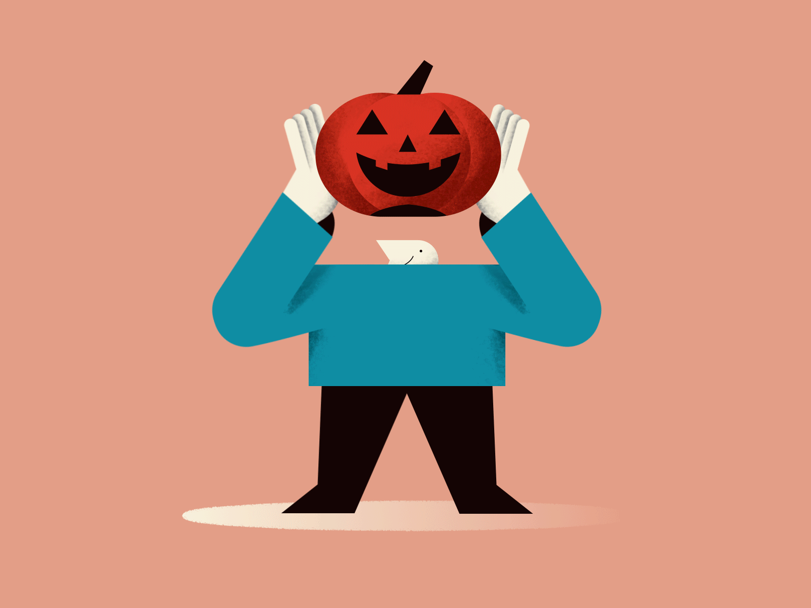Trick or Treat affinity affinitydesigner aftereffects animation art character colored digital dribbble duik flat gif halloween holiday illustration motion pumpkin serif vector