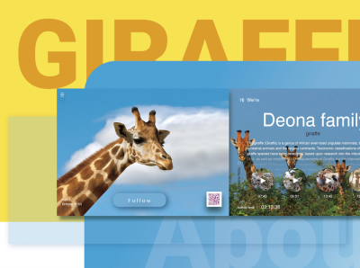 Giraffe Intro ai design giraffe illustration ui ux