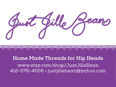 Just Jille Bean hand lettering logo patchwork apparel company