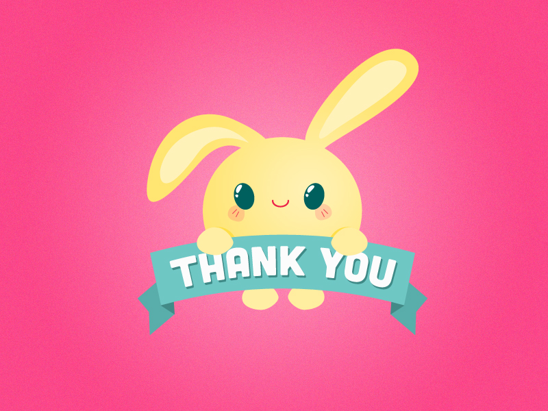 Thank you rabbit by Keren Hossy on Dribbble