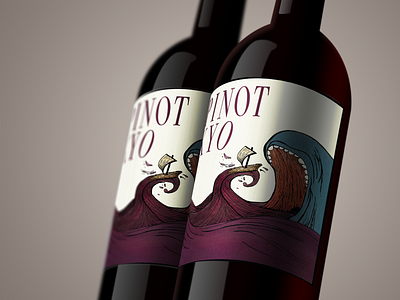 Wine Label illustration packaging winelabel