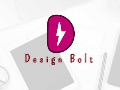 Design Bolt minimalist simple colorful identity logo