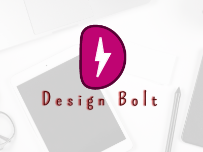 Design Bolt colorful identity logo minimalist simple