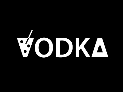 Vodka black design identity minimalist simple typography white
