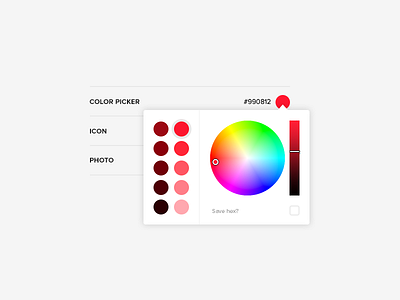 Settings 'n colors color picker hex red setting