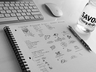 Sketch progress brand logo sketching