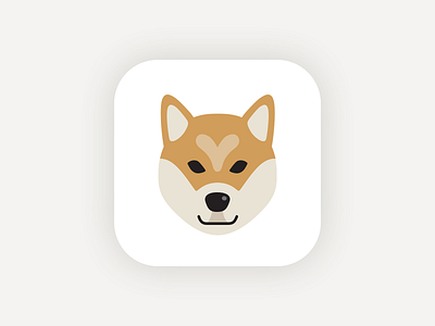 Yoshi is an Icon! app dog flat icon illustration shiba inu