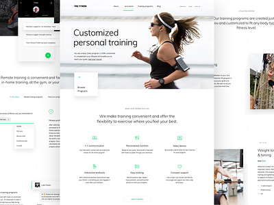 New Trio Fitness site exercise personal training site training web design
