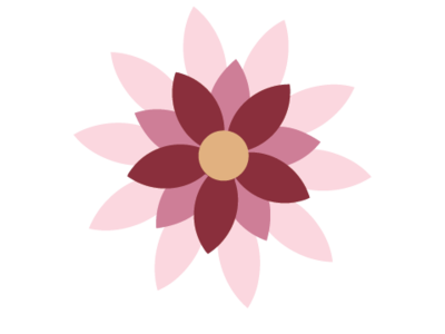 Main flower - 1 of 3 branding design flat icon illustration minimal vector