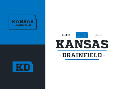 Kansas Drainfield - Rejected Logo brand branding brandmark design identity logo logotype mark trademark