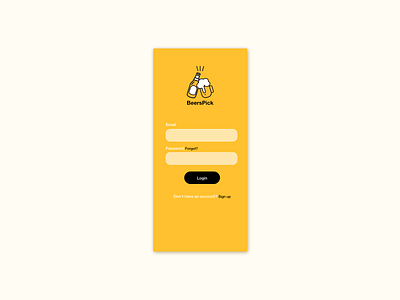 Login screen - DailyUI challenge