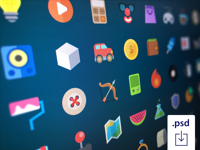 Free Flat Icons 2 flat icons studio4 deiv colors free psd photoshop vectors