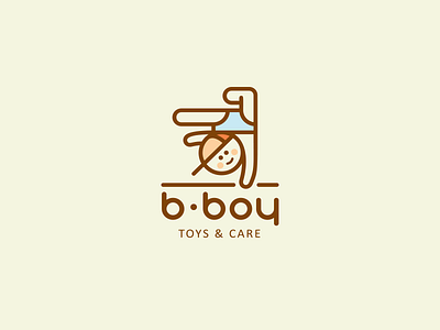 b-boy logo redesign baby bboy body breakdance care children deiv hat logo mark toys