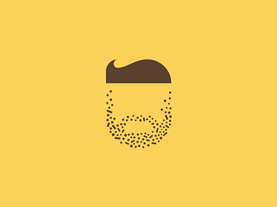 Personal beard deiv design details hairs icon illustration logo mark personal