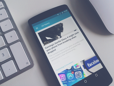 News Reader android app deiv feed material design news nexus 5 ui