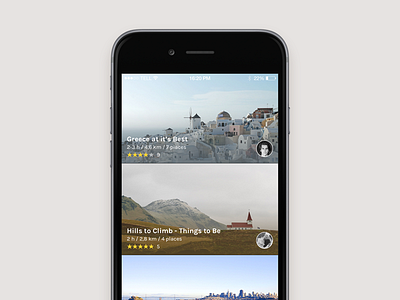 Discover authentic city deiv discover feed iphone 6 locations map places ui