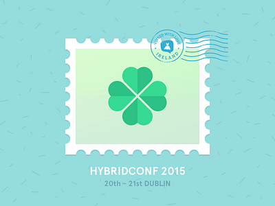 Dublin, Hold On! clover conference deiv design mark post stamp vinted