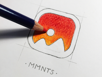 MMNTS App Icon sketch