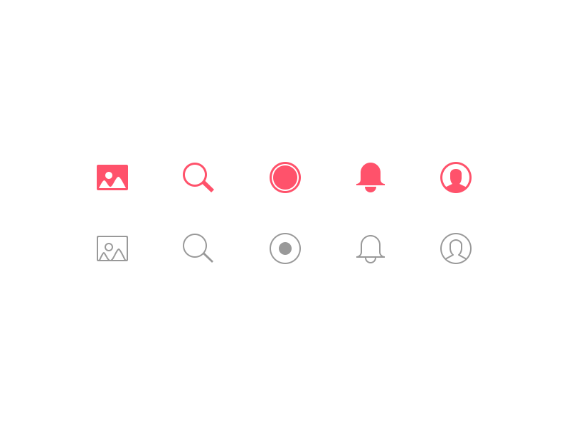 Tab Navigation deiv camera feed user ui navigation tab navigation tab bar ios phones ipad icons