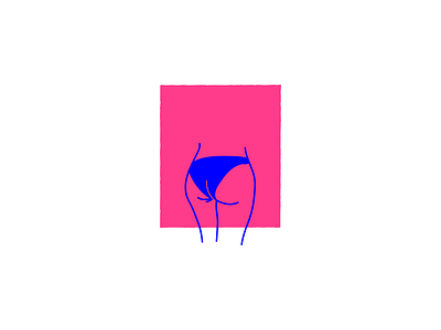 datass ass booty doodle frame girl icon illustration outline portrait