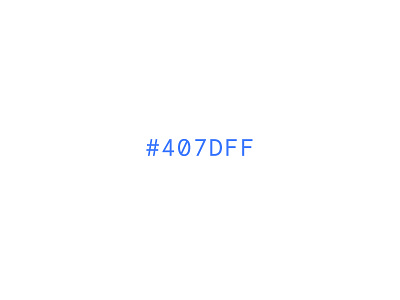 #407DFF blue code color color code colour hex product