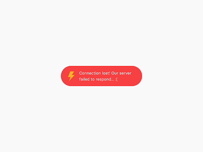 Server Alerts alert animation error flinto interaction ui wozber