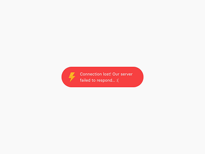 Server Alerts alert animation error flinto interaction ui wozber