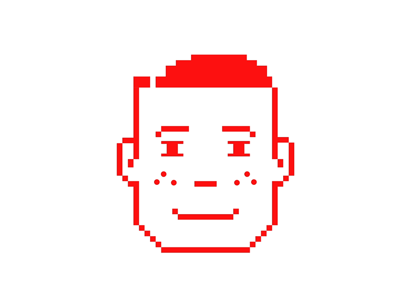 Pixel Barber Anim animation design face fun gif graphics illustration motion pixel barber red