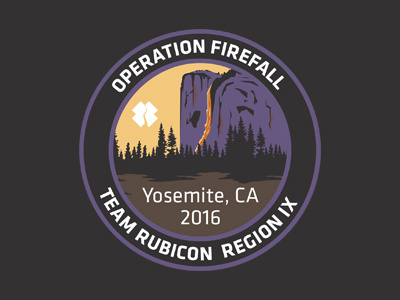 Op Firefall Patch california concept design disaster response illustration operation patch