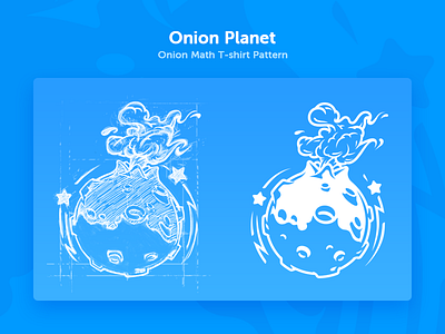 Onion Math T-shirt Pattern debut freehand sketching hello planet star