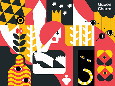 Queen Charm * abstract illustration digital illustration illustration