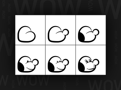 Logo design for the little puppy black dog fun illustraion logo wow